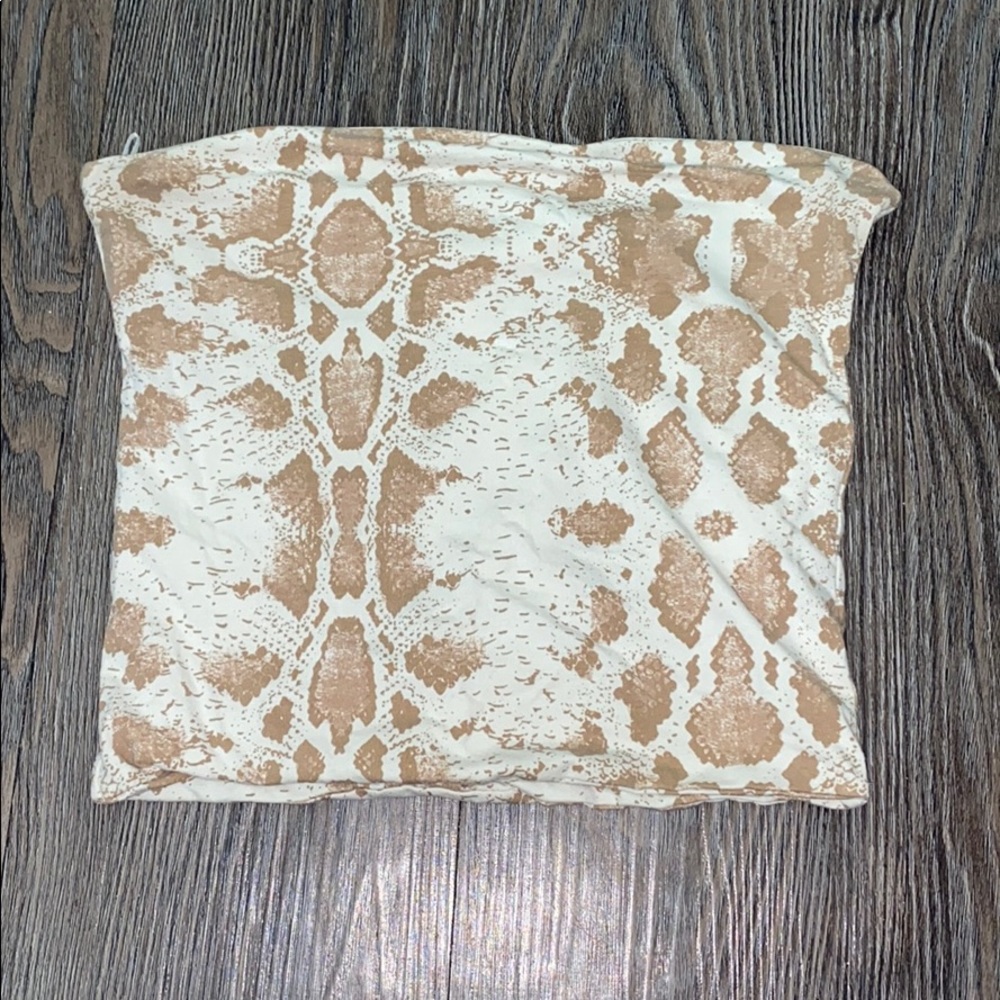 Cotton On Snakeskin Print Crop Top